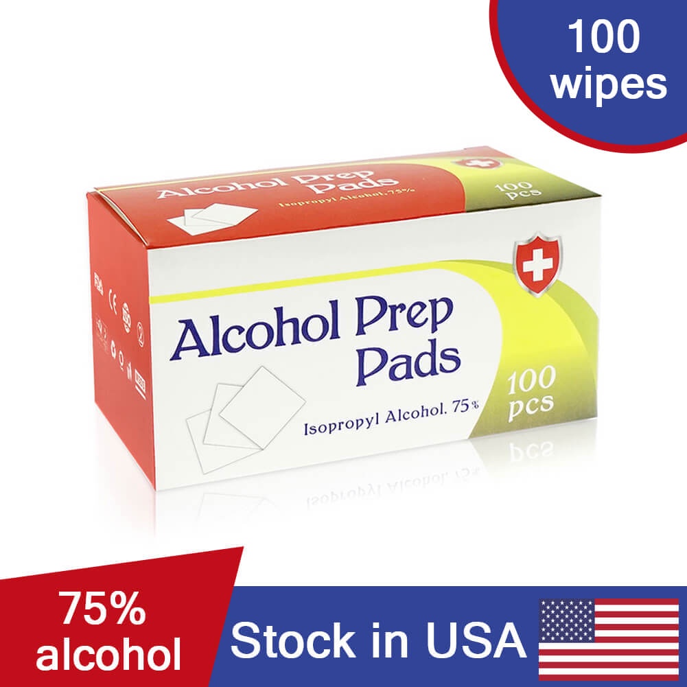 75% alcohol pads, stock in USA