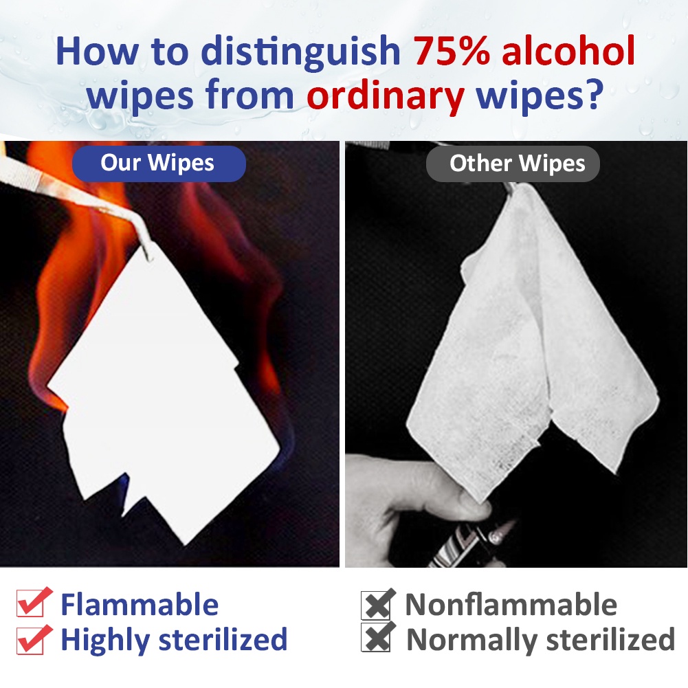 wet wipes with alcohol